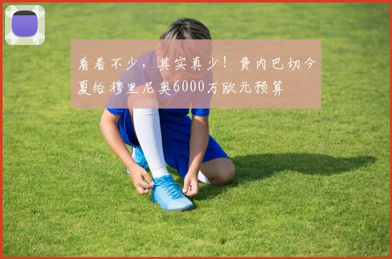 看着不少，其实真少！费内巴切今夏给穆里尼奥6000万欧元预算