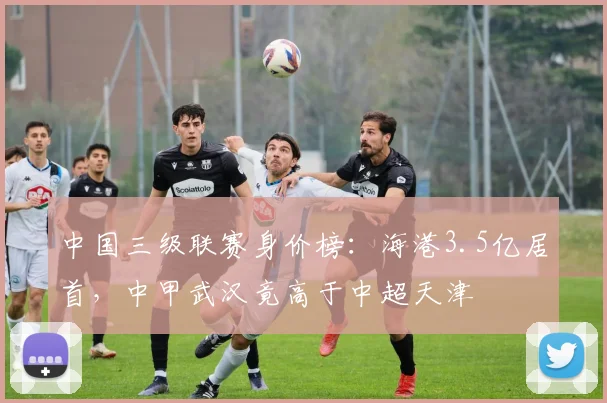 中国三级联赛身价榜：海港3.5亿居首，中甲武汉竟高于中超天津